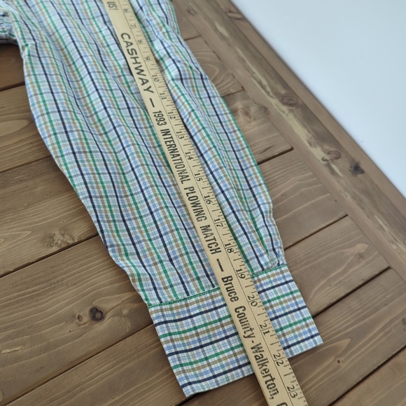 Peter Millar Men’s L Plaid Check Long Sleeve Button Down Shirt - Picture 8 of 9